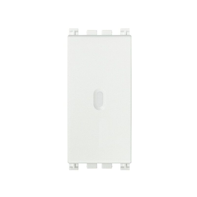 foto del prodotto 19104.b deviatore assiale 1p serie ark , 10 ax 250 v illuminabile, tasto sostituibile, max 100 w per lampade con alimentatore integrato iec