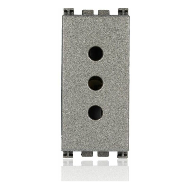 foto del prodotto 19201.m presa 2p t 10a p11 metal ark vimar