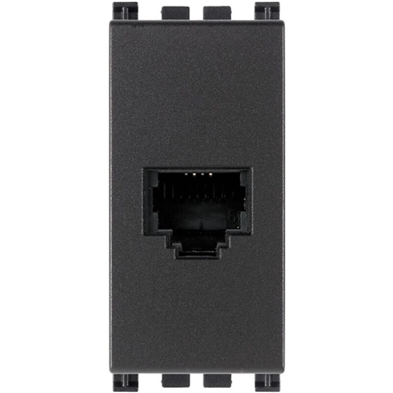 foto del prodotto 19320 - presa rj11 6 4 grigio arkè - vimar