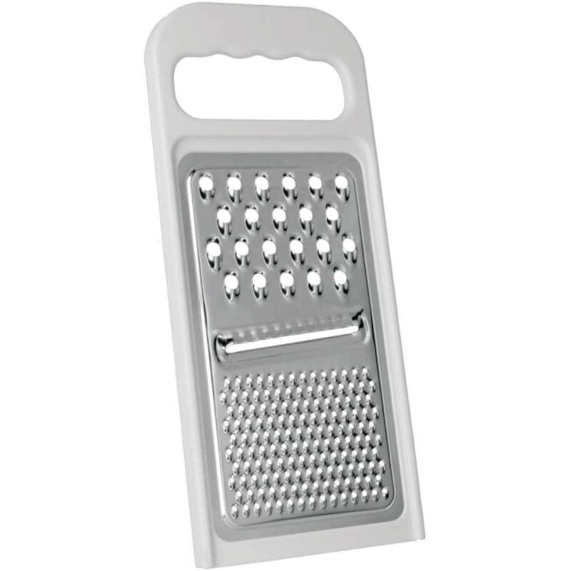 foto del prodotto 194550 grattugia in acciaio inox, universale, pali in plastica metaltex