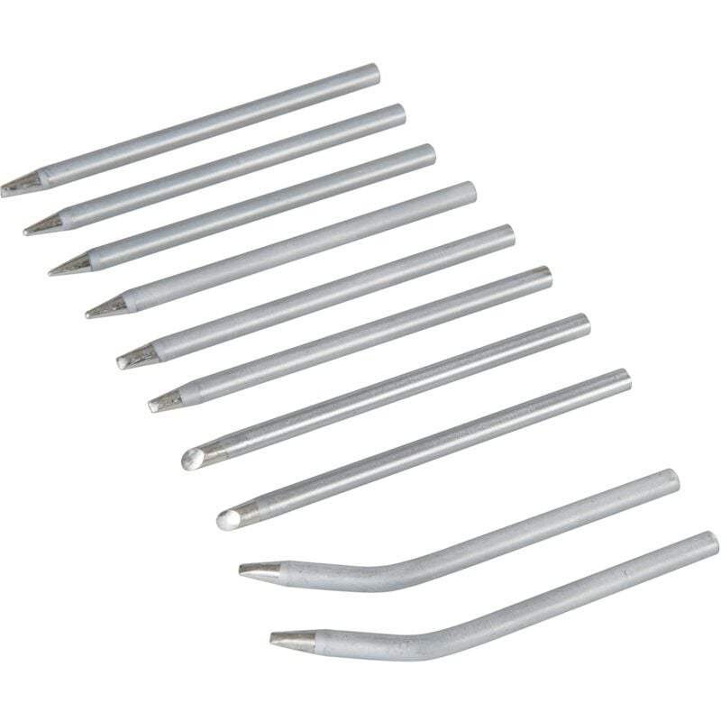 foto del prodotto 196507 punte saldatore, 10 pezzi set di 15 w e 25 w silverline
