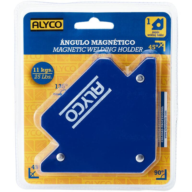 foto del prodotto 197990 197990 angulo magnetico 12 kg, nero, 85 mm alyco