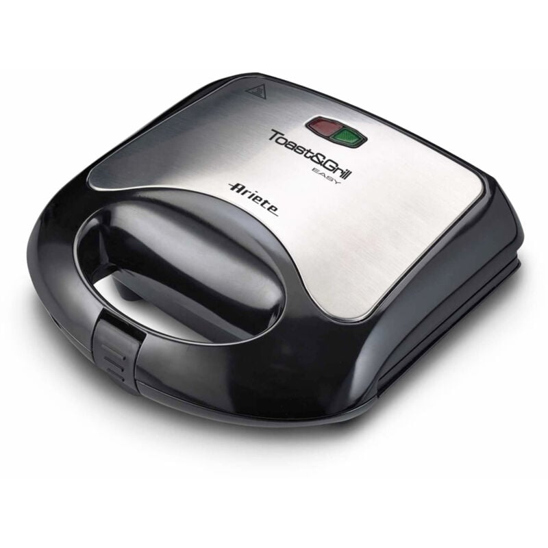 foto del prodotto 1980 piastra per panini toast grill easy griglia elettrica con coperchio sandwich maker hot dog hamburger ariete