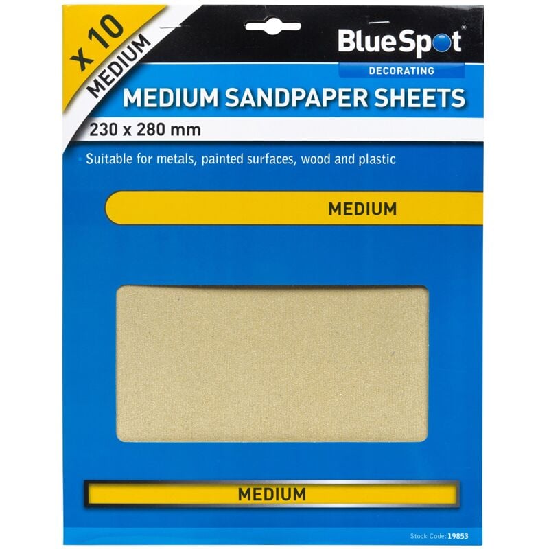 foto del prodotto 19853, carta vetrata, nero, 230 x 280 mm blue spot tools