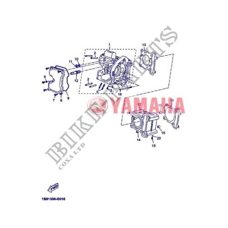 foto del prodotto 1b9 e1191 00 coperchio testata 1 yp125r x max 125 2013 yamaha