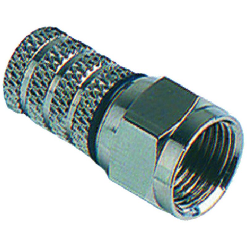 foto del prodotto 1cf connettore 'f' per cavi sat 5,0 mm - busta appendibile 6 pz