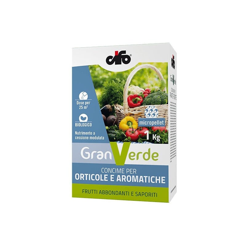 foto del prodotto 1kg concime granulare per piante orticole e aromatiche cifo