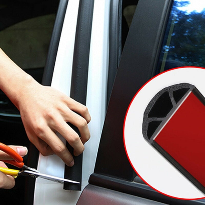 foto del prodotto 1m guarnizione in gomma adesiva per bordo portiera anteriore auto colonna b