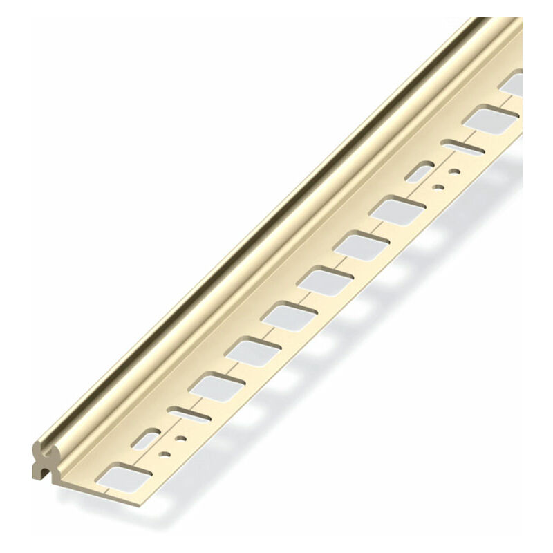 foto del prodotto 1mt profilo di supporto in plastica resistente 8,5 10,5mm colore avorio alfer