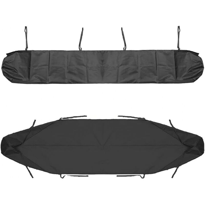 foto del prodotto 1pc 4m borsa per copertura tenda da sole nero , borsa per riporre la copertura antipolvere per tenda da sole da patio nera per cortile e giardino