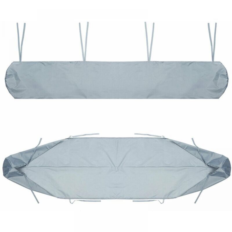 foto del prodotto 1pc 5m borsa per tenda da sole grigio , borsa per tenda da sole nera per patio, copertura antipolvere, per cortile e giardino