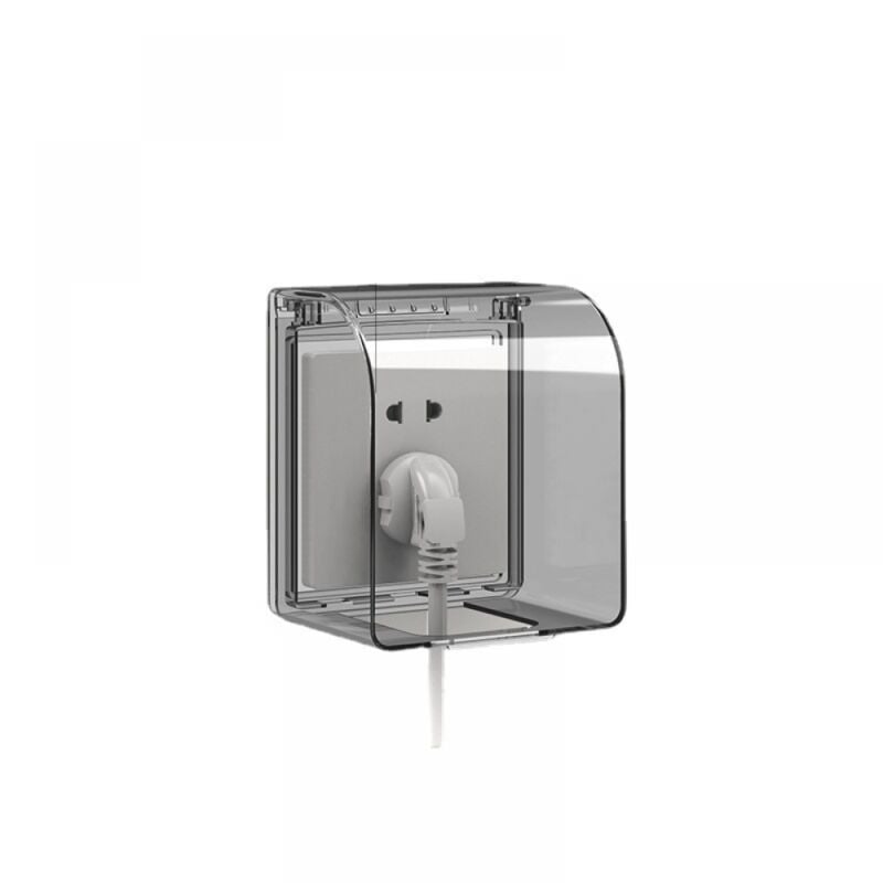 foto del prodotto 1pc copertura per presa a prova di bambino modello 86 scatola per presa universale impermeabile 12,2 10,8 7,3 cm prese esterne impermeabili per
