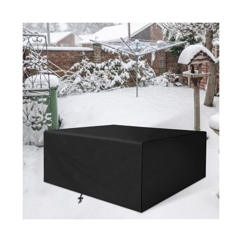 foto del prodotto 1pc coperture protettive antipolvere per mobili da giardino in fibra di poliestere coperture protettive per sedie da giardino 115x115x70cm