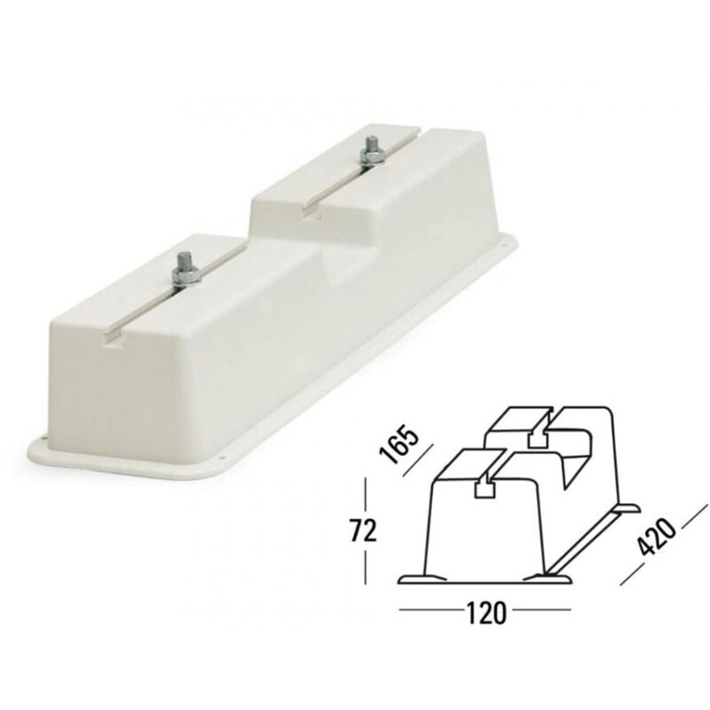 foto del prodotto 1pz. base staffa a pavimento unita' esterna climatizzatore condizionatore