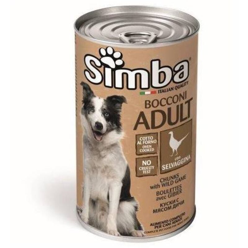 foto del prodotto 1pz monge simba cane gr.1230 bocconcini selvaggina