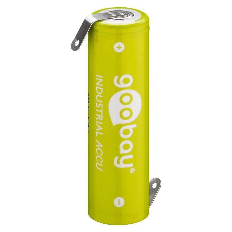 foto del prodotto 1x aa mignon ricaricabile - 2100 mah, solder coda z , autoscarica bassa nimh ready-to-use , 1,2 v.