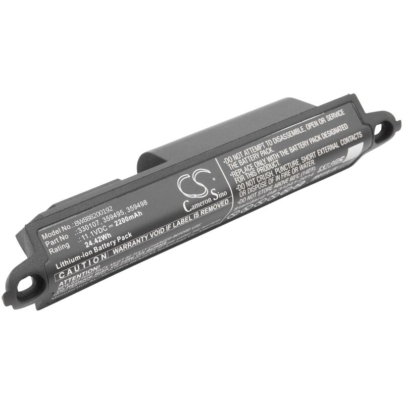 foto del prodotto 1x batteria sostituisce bose 330105, 330107, 359498, 330105a, 330107a, 359495, 404600, 404900 per casse, altoparlanti, speaker 2200mah, 11,1v,