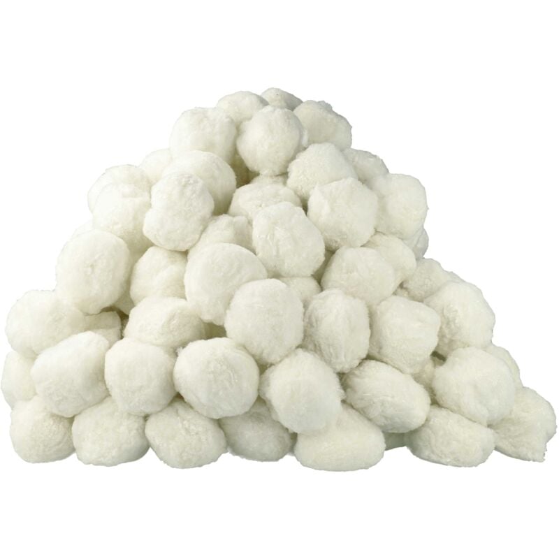 foto del prodotto 1x confezione di sfere filtranti da 1000 g sostituisce 35 kg sabbia filtrante per sistemi di filtraggio per piscine 50 mm vhbw