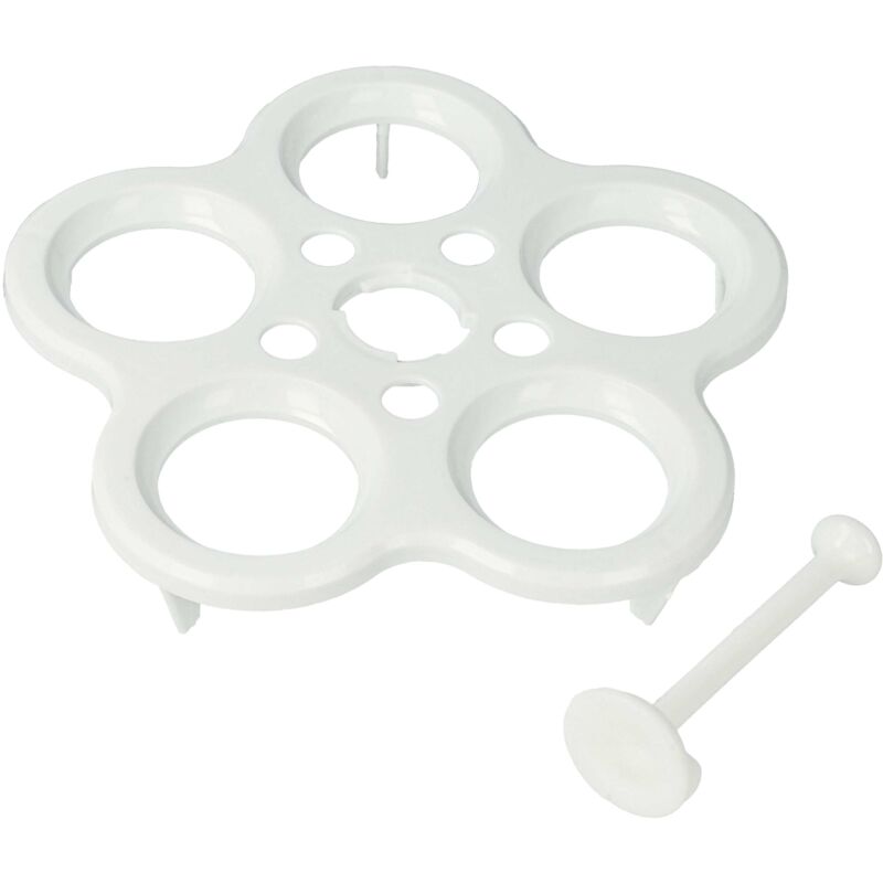 foto del prodotto 1x cuociuova compatibile con vorwerk bimby tm5, tm6, tm31 robot da cucina per 5 uova, 12,2 cm, bianco vhbw