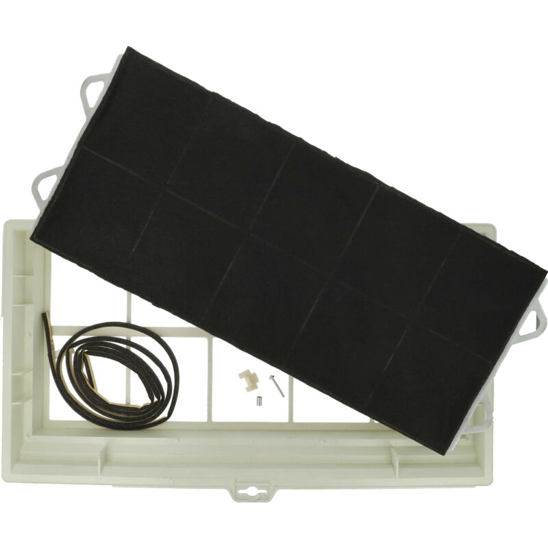 foto del prodotto 1x filtro a carboni attivi compatibile con constructa cd1022101, cd1100, cd1029101, cd1025101, cd1024101 cappe aspiranti 49,5 x 29,5 x 6,2 cm vhbw