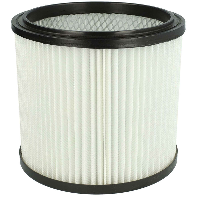 foto del prodotto 1x filtro a pieghe piatte compatibile con aquavac 8203 aspirapolvere nero bianco vhbw