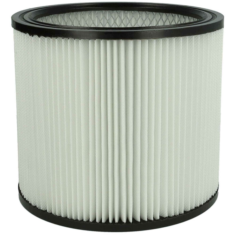 foto del prodotto 1x filtro a pieghe piatte compatibile con shopvac pump vac 45 aspirapolvere nero bianco vhbw