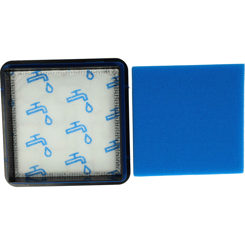 foto del prodotto 1x filtro compatibile con philips powerpro compact fc9329/19, fc9329/09, fc9328/69 aspirapolvere - filtro combinato spugna+salvamotore - vhbw