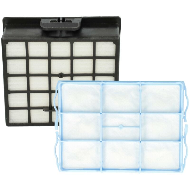 foto del prodotto 1x filtro hepa aria di scarico, 1x filtro salva-motore compatibile con bosch siemens vs63a2310, bsg 6, bsgl 3, bsgl 4, vs06, vsz3 aspirapolvere - vhbw