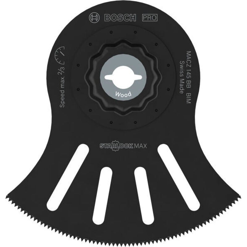 foto del prodotto 1x lama multiutensile pro multi materiale macz 145 bb per parquet, legno con chiodi, larghezza 100 mm, accessori professionali multiutensile ,