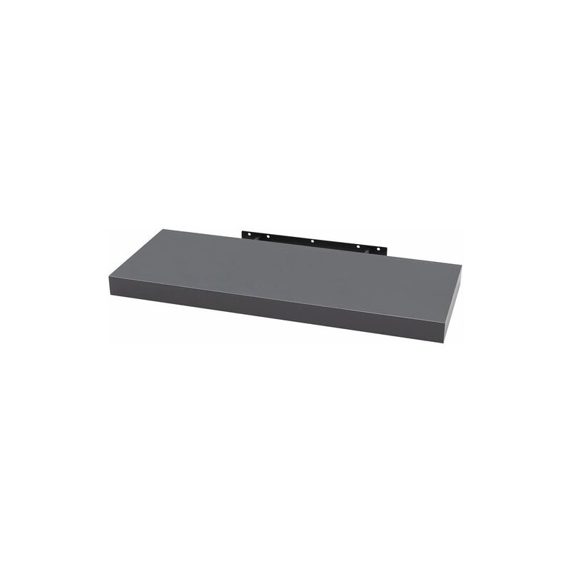 foto del prodotto 1x mensola da muro rettangolare scaffale libreria a parete decorazione grigio scuro 110 cm woltu