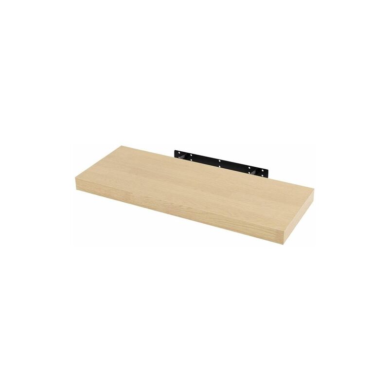 foto del prodotto 1x mensola da muro rettangolare scaffale libreria a parete decorazione rovere giallo 60 cm woltu