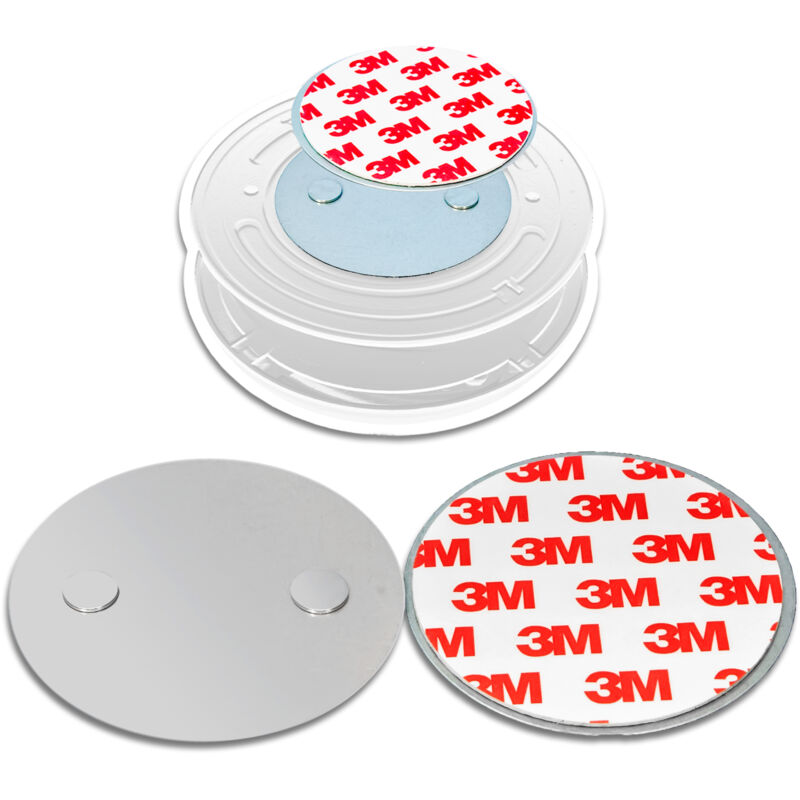 foto del prodotto 1x nx1 supporto magnetico quickfix per rilevatori di fumo rilevatori di fumo senza fili allarme fumo nemaxx
