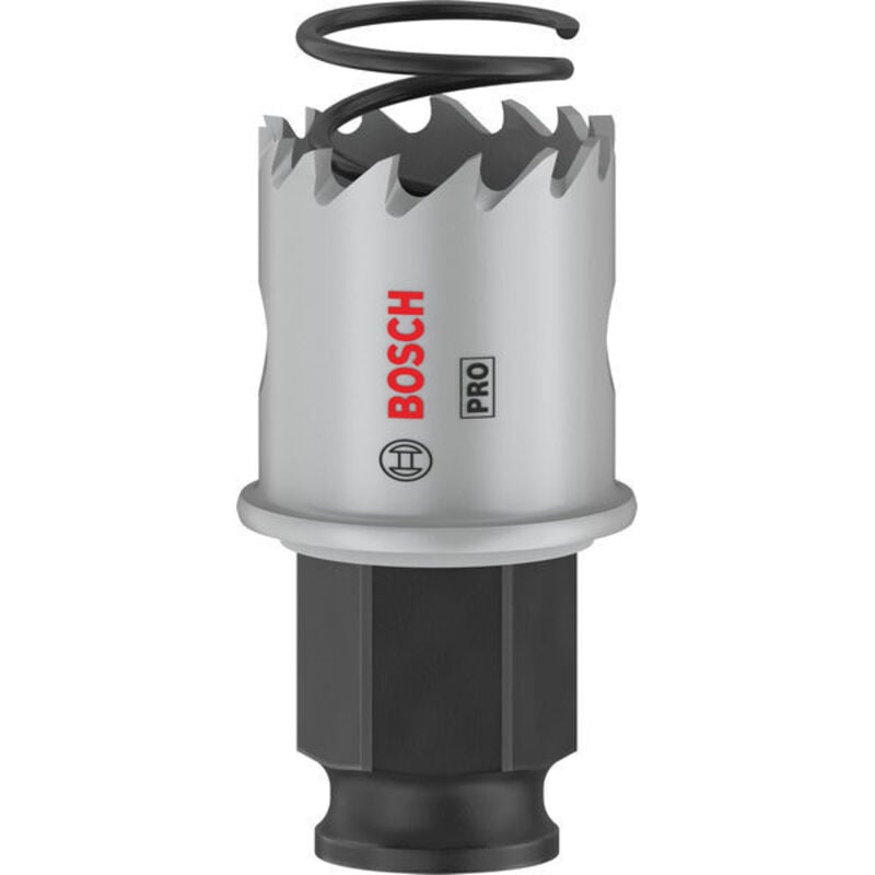 foto del prodotto 1x sega de corona pro lamiera power change plus per lamiera de acciaio inox, lamiera de acciaio, 25 mm, accessori professionali trapano bosch