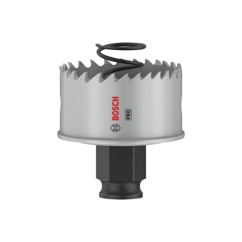 foto del prodotto 1x sega de corona pro lamiera power change plus per lamiera de acciaio inox, lamiera de acciaio, 48 mm, accessori professionali trapano bosch