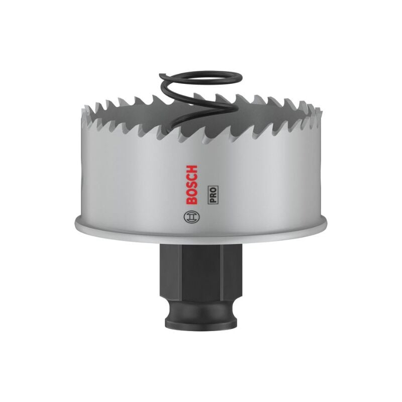 foto del prodotto 1x sega de corona pro lamiera power change plus per lamiera de acciaio inox, lamiera de acciaio, 57 mm, accessori professionali trapano bosch