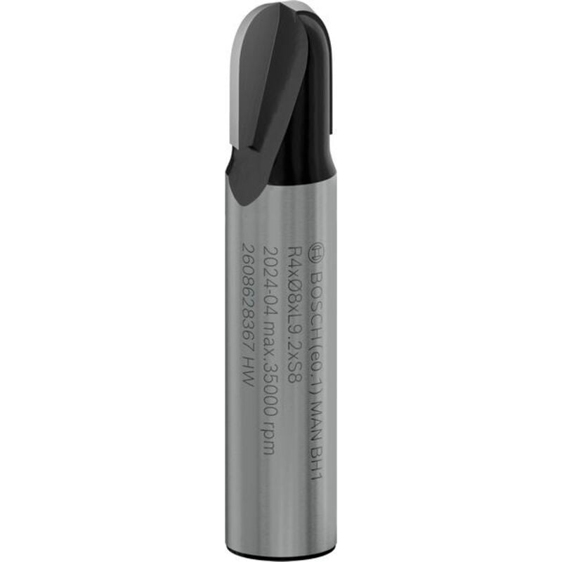 foto del prodotto 2 608 628 367 mezza canna 8 mm, r1 4 mm, d 8 mm, l 9,2 mm, g 40 mm confezione de 1 bosch
