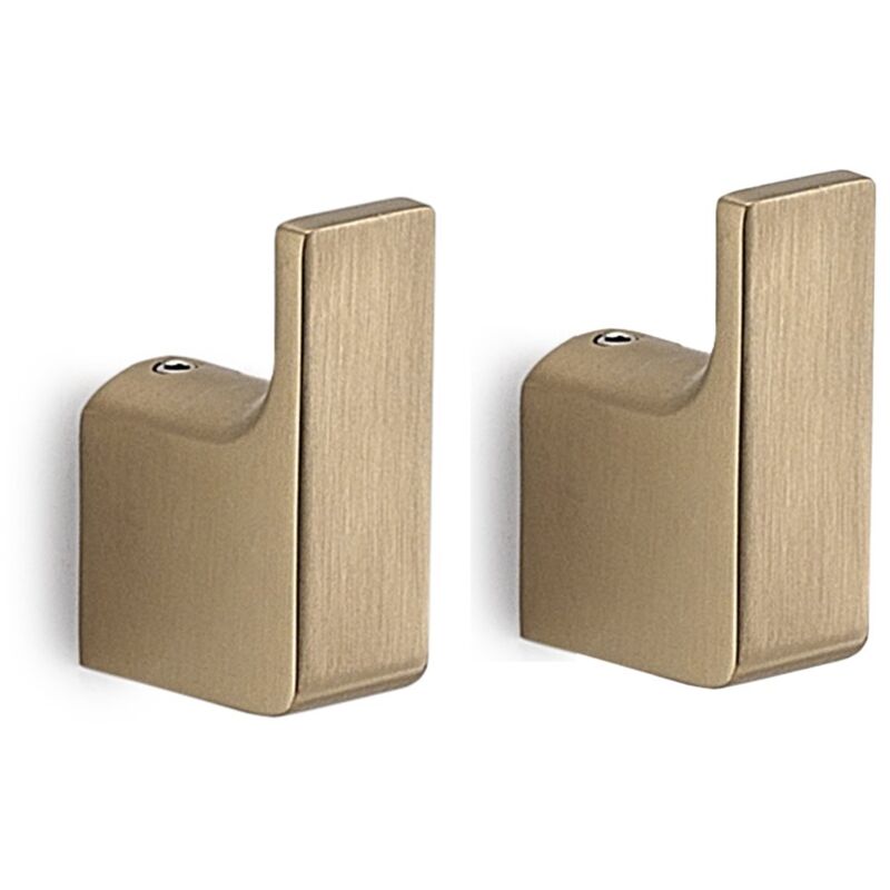 immagine 0 del prodotto 2 appendiabiti da muro in ottone e cromall pi27 gedy serie pirenei oro matt