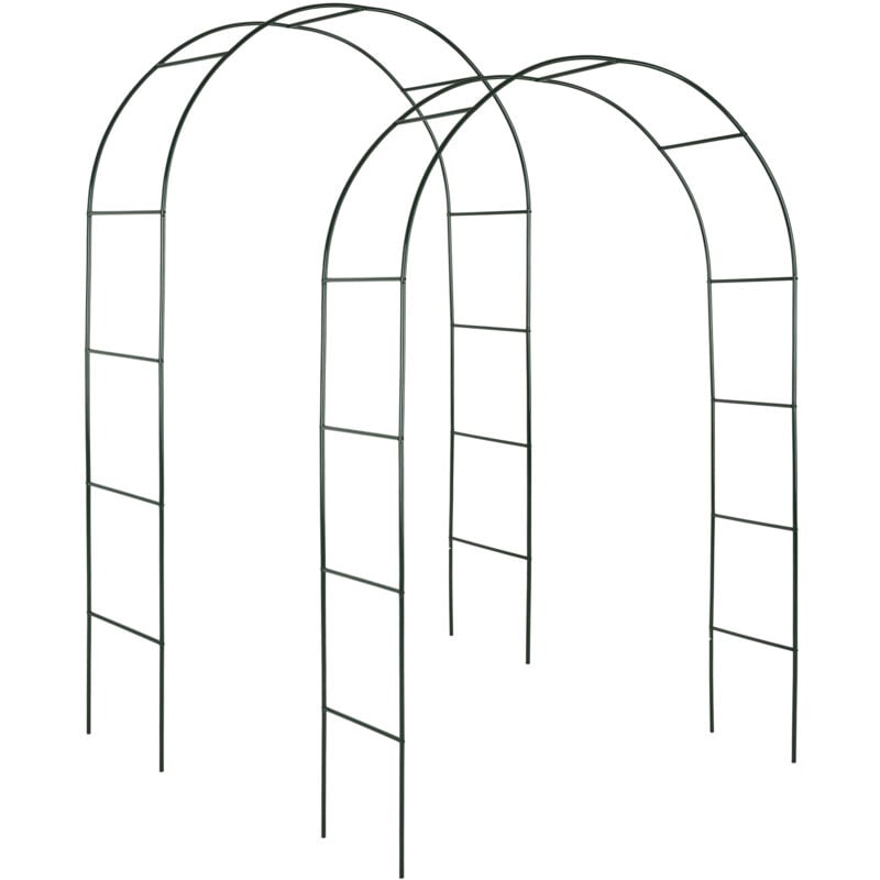 foto del prodotto 2 archi per rose rampicanti ca. 240cm arco per rampicanti, arco da giardino, arco per rose