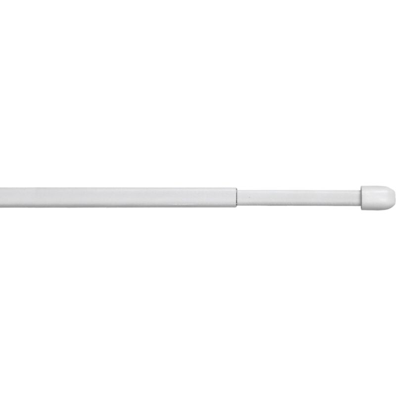 foto del prodotto 2 astine in acciaio plasticato bianca piatta estensibile da 30 a 40 cm
