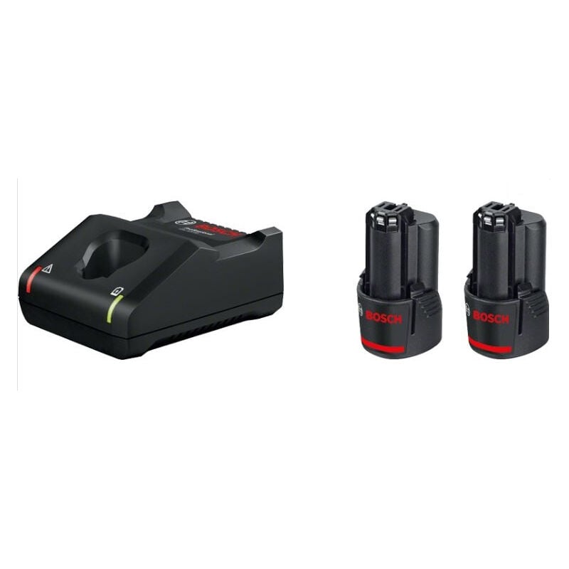 foto del prodotto 2 batterie gba 12v 2,0 ah caricabatterie gal 12v 40 bosch 1600a019r8