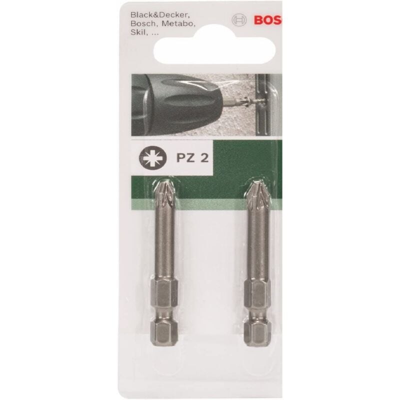 foto del prodotto 2 bit avviamento pz 2 prese attacco esagonale 49mm 1 4 bosch