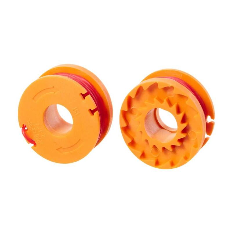 foto del prodotto 2 bobine di filo per decespugliatore a lunga durata wa0004.1 da 3 m di diametro, 1,25 mm, compatibili con i tosaerba e i decespugliatori worx da 20