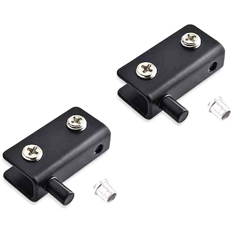 foto del prodotto 2 cerniere pivot in acciaio inox per porta in vetro 40x20x10mm
