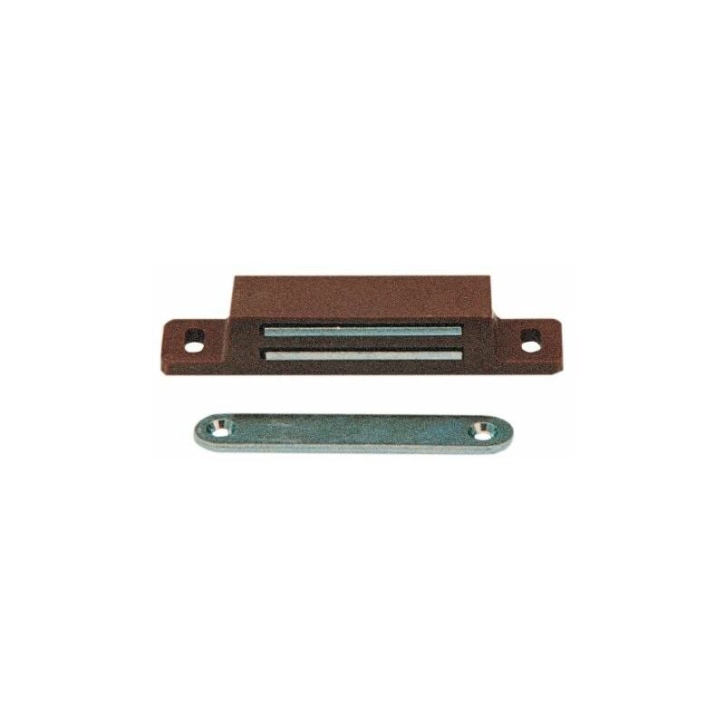 foto del prodotto 2 chiusure magnetiche calamita marrone magnete a scatto per pensili e mobili