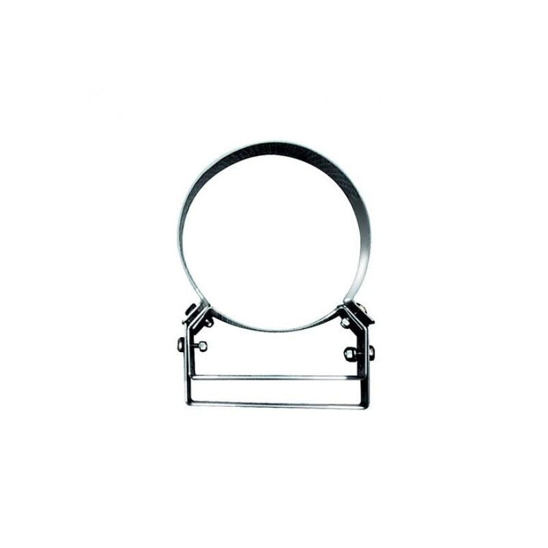 foto del prodotto 2 collari a muro monoparete in acciaio inox dm 80 mm