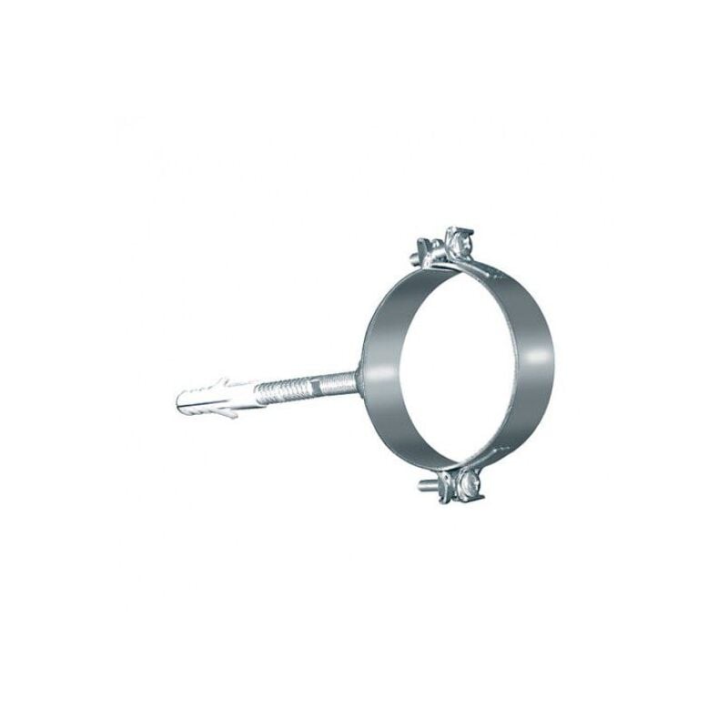 foto del prodotto 2 collari a muro monoparete, in acciaio inox dm 80 mm