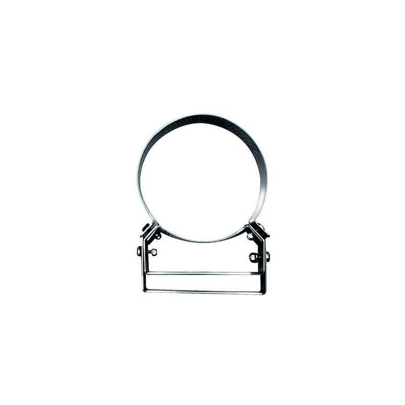 foto del prodotto 2 collari a muro monoparete regolabile in acciaio inox 120 mm