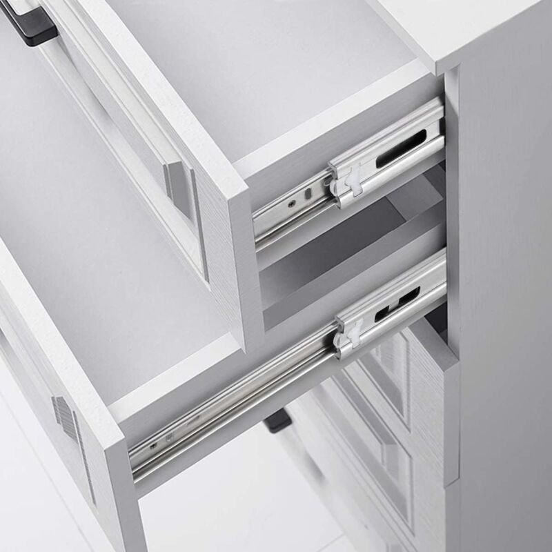 foto del prodotto 2 confezioni da 300 mm guide per cassetti con cuscinetti a sfera guide per cassetti con chiusura ammortizzata guide per mobili in acciaio
