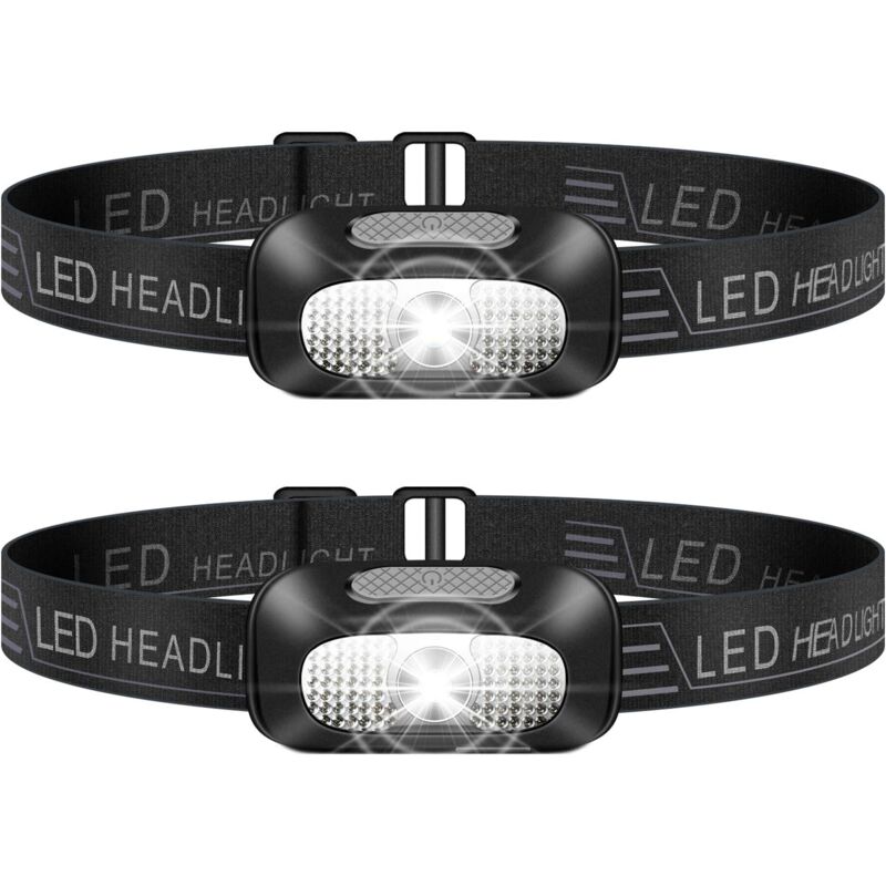 foto del prodotto 2 confezioni di fari a led leggeri ricaricabili tramite usb, impermeabili, per il campeggio