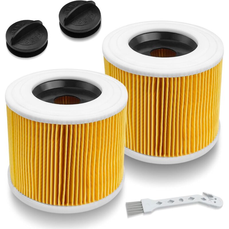 foto del prodotto 2 confezioni di filtri per aspirapolvere per karcher wd series wd2 wd3 wd3p a2004 mv2 mv3 filtri a cartuccia, filtro di ricambio per aspirapolvere